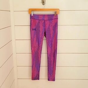 Under Armour small(?) pink and purple leggings